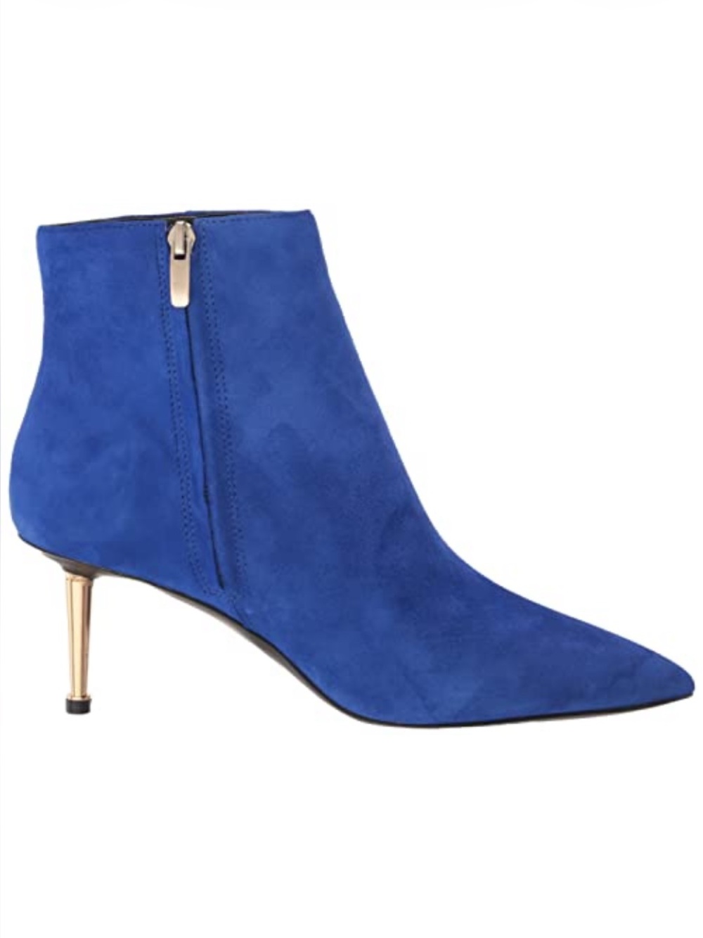 NWOB Nine West Ritaa Blue Suede Pointed Toe Bootie